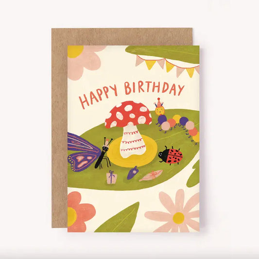 Bug Party Birthday Card