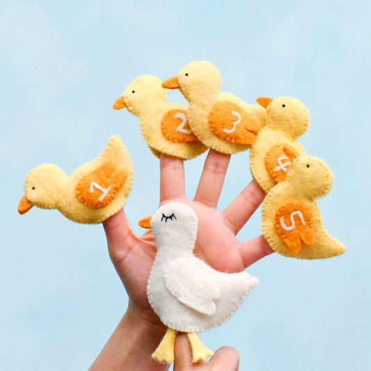 Five Little Ducks, Finger Puppet Set